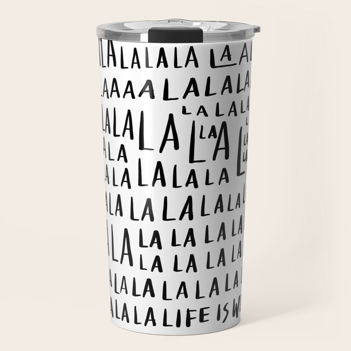 Life is Wonderful Travel Mug Gallery Image 1