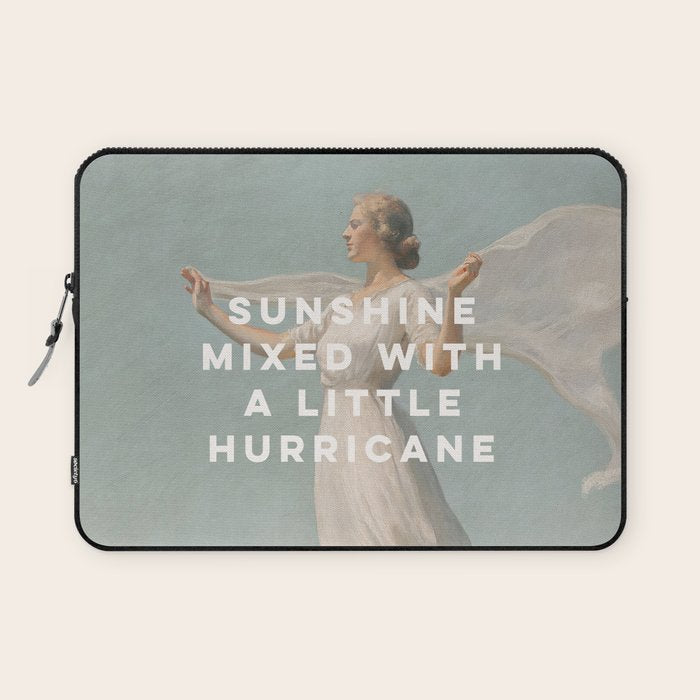 Sunshine Mixed With a Little Hurricane, Feminist Laptop Sleeve Gallery Image 1