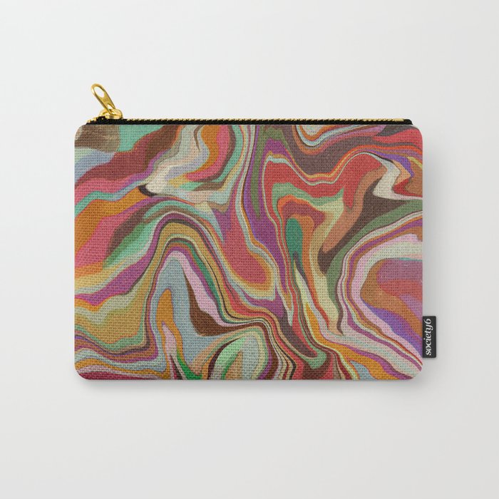 Colorful Liquid Swirl Carry All Pouch Gallery Image 1
