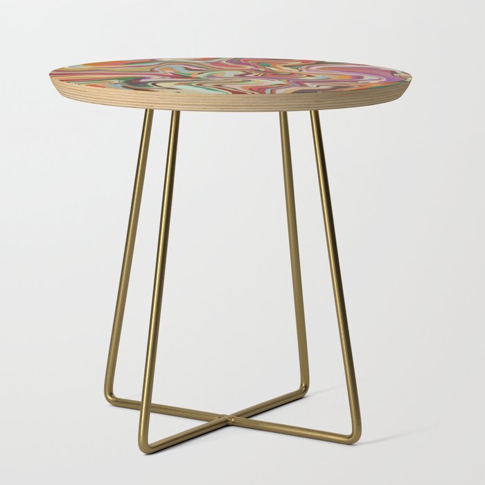 Colorful Liquid Swirl Side Table Gallery Image 1