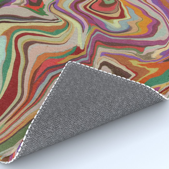 Colorful Liquid Swirl Rug Gallery Image 4