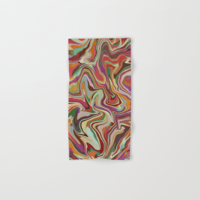 Colorful Liquid Swirl Bath Towel Gallery Image 1