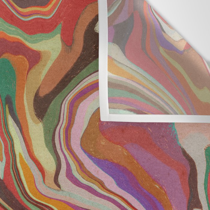 Colorful Liquid Swirl Wall Tapestry Gallery Image 3
