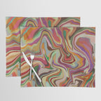 Colorful Liquid Swirl Placemat Gallery Image 1
