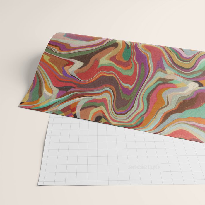 Colorful Liquid Swirl Wrapping Paper Gallery Image 2