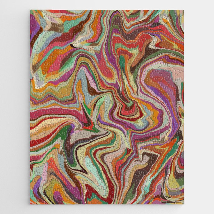 Colorful Liquid Swirl Jigsaw Puzzle Gallery Image 1