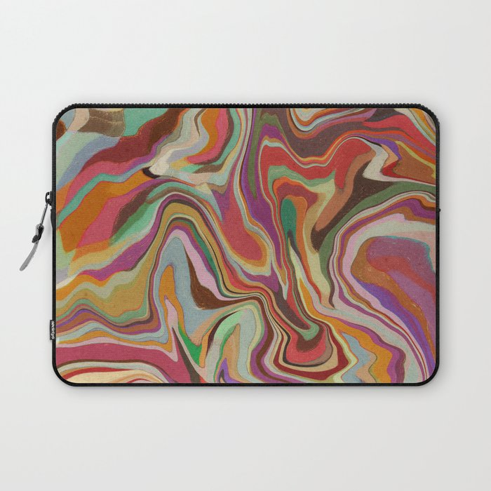 Colorful Liquid Swirl Laptop Sleeve Gallery Image 1