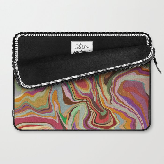 Colorful Liquid Swirl Laptop Sleeve Gallery Image 2