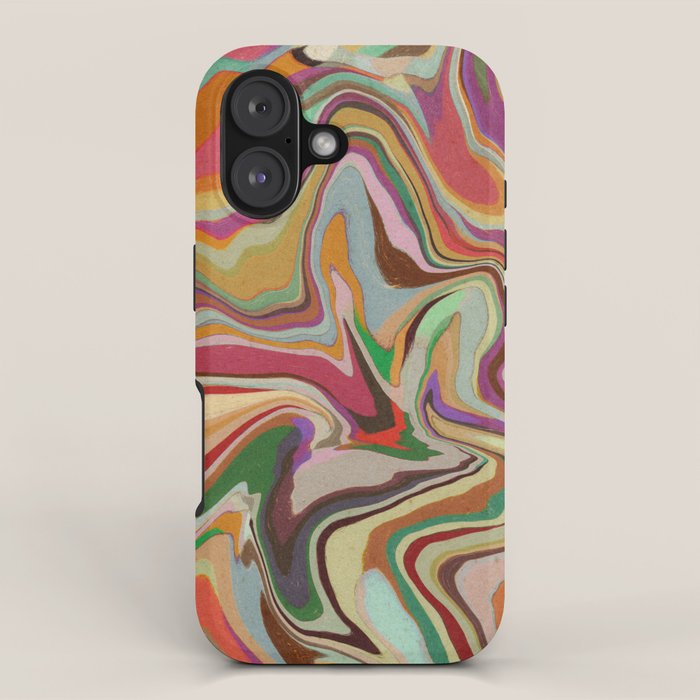 Colorful Liquid Swirl iPhone Case Gallery Image 1