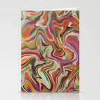 Colorful Liquid Swirl Stationery Card Gallery Image 2