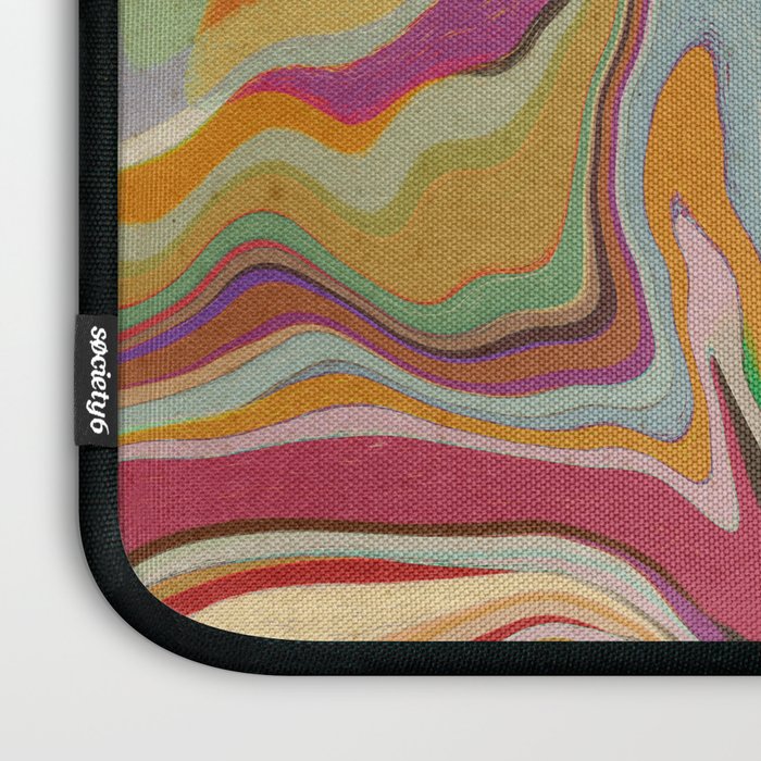 Colorful Liquid Swirl Laptop Sleeve Gallery Image 3