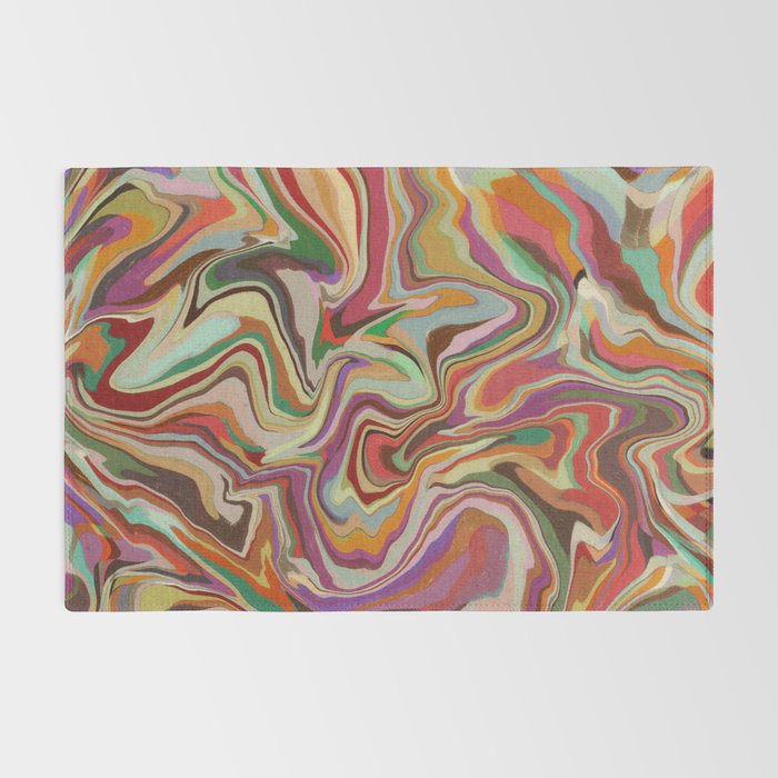 Colorful Liquid Swirl Rug Gallery Image 2