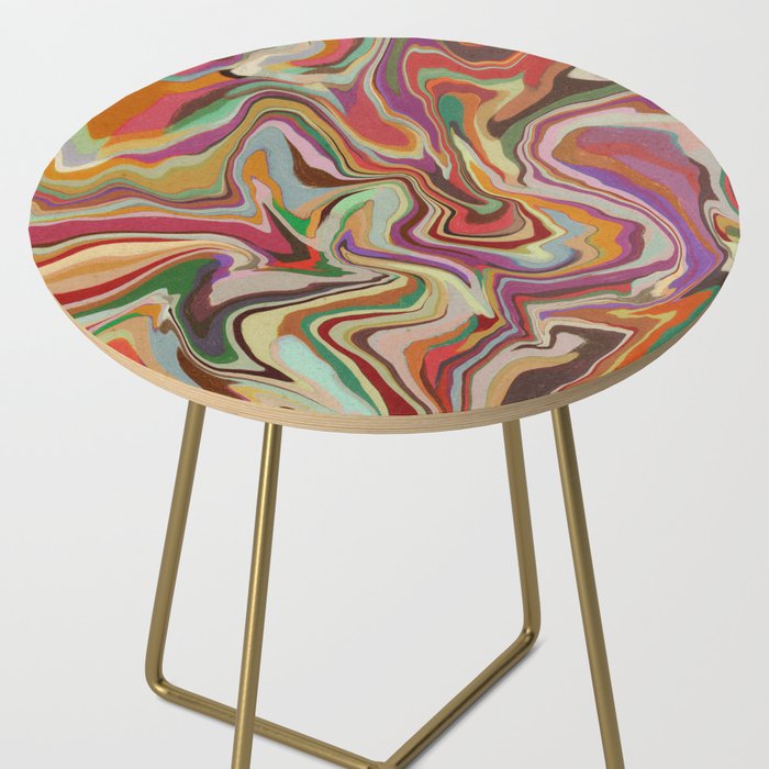 Colorful Liquid Swirl Side Table Gallery Image 2