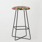 Colorful Liquid Swirl Stool Gallery Image 1