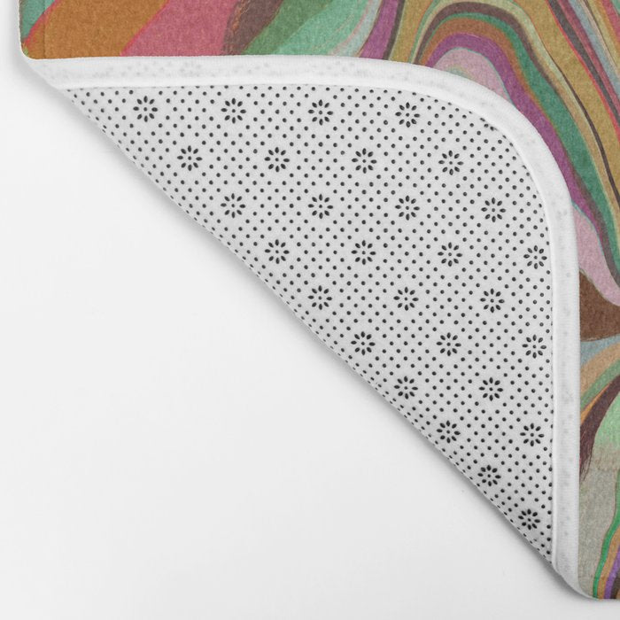 Colorful Liquid Swirl Bath Mat Gallery Image 2