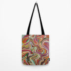 Colorful Liquid Swirl Tote Bag Gallery Image 2