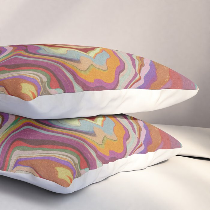 Colorful Liquid Swirl Pillow Sham Gallery Image 3