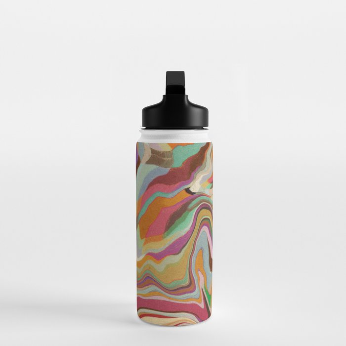 Colorful Liquid Swirl Water Bottle Gallery Image 3