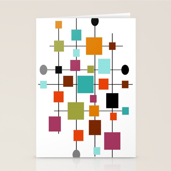 Mid-Century Modern Art 1.3.1 Stationery Card Gallery Image 2