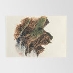 Japanese Painting coastal japandi Art Sage Green Poster Japanese Wall Art Maximalist Wall Art Rug Gallery Image 2