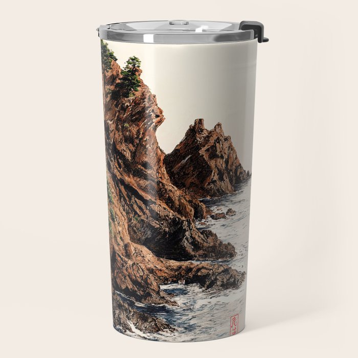 Japanese Painting coastal japandi Art Sage Green Poster Japanese Wall Art Maximalist Wall Art Travel Mug Gallery Image 2