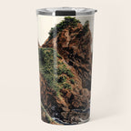 Japanese Painting coastal japandi Art Sage Green Poster Japanese Wall Art Maximalist Wall Art Travel Mug Gallery Image 1