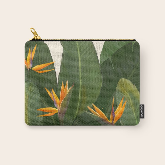 tropical floral Carry All Pouch Gallery Image 1