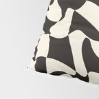  Black&White Warped Wavy Check Pillow Sham Gallery Image 4