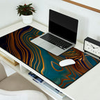 Peacock Ocean Desk Mat Gallery Image 2