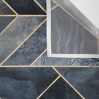 Abstract Nature - Dark Blue Wall Tapestry Gallery Image 3