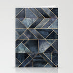 Abstract Nature - Dark Blue Stationery Card Gallery Image 2
