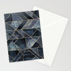 Abstract Nature - Dark Blue Stationery Card Gallery Image 2