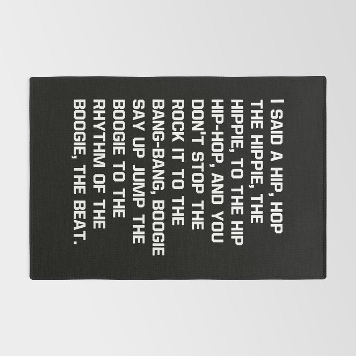 Rapper's Delight, I said a hip hop Rug Gallery Image 2