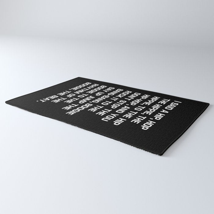 Rapper's Delight, I said a hip hop Rug Gallery Image 3