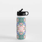 Scandinavian Folk Art Mandala  Water Bottle Gallery Image 1
