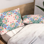 Scandinavian Folk Art Mandala  Pillow Sham Gallery Image 2