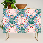 Scandinavian Folk Art Mandala  Credenza Gallery Image 1