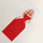 Christmas Doll in Red Dress Vector Art Yoga Mat Gallery Image 1
