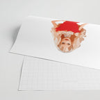 Christmas Doll in Red Dress Vector Art Wrapping Paper Gallery Image 2