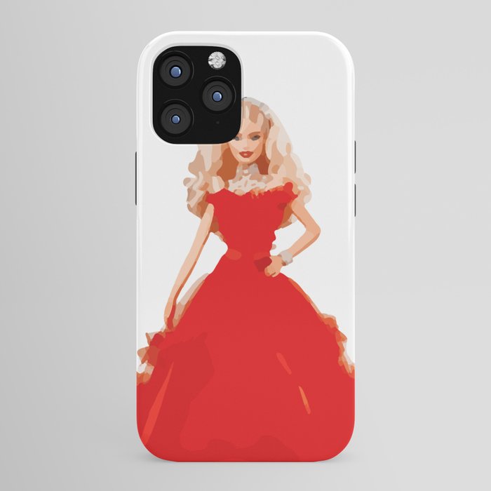 Christmas Doll in Red Dress Vector Art iPhone Case Gallery Image 43