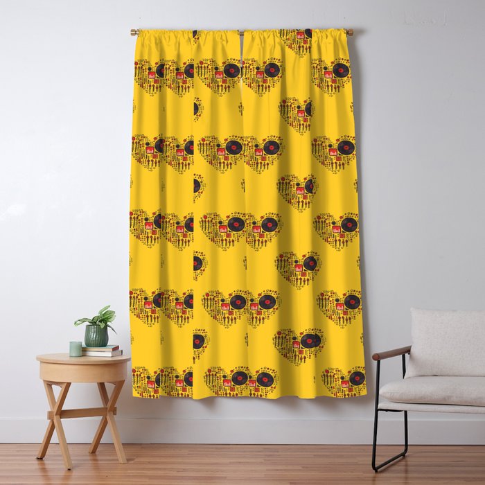 Music in every heartbeat Window Curtain Gallery Image 1
