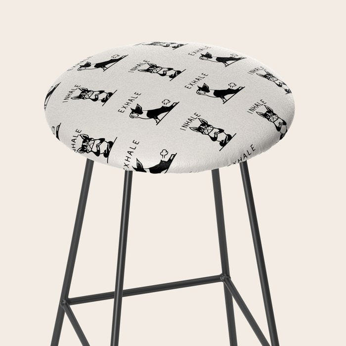 Inhale Exhale Boston Terrier Stool Gallery Image 2