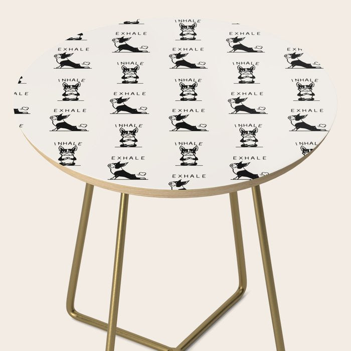 Inhale Exhale Boston Terrier Side Table Gallery Image 2