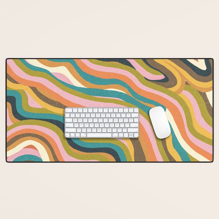 Rainbow Marble Desk Mat Gallery Image 1
