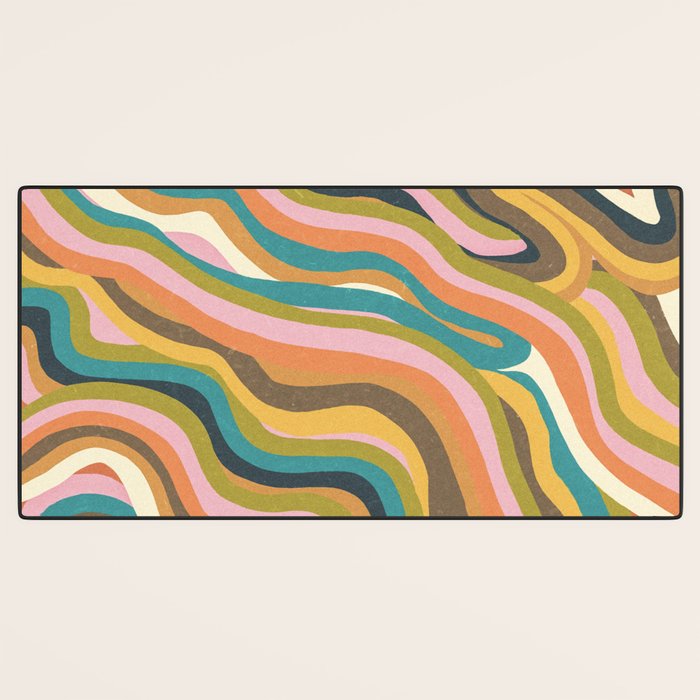Rainbow Marble Desk Mat Gallery Image 3