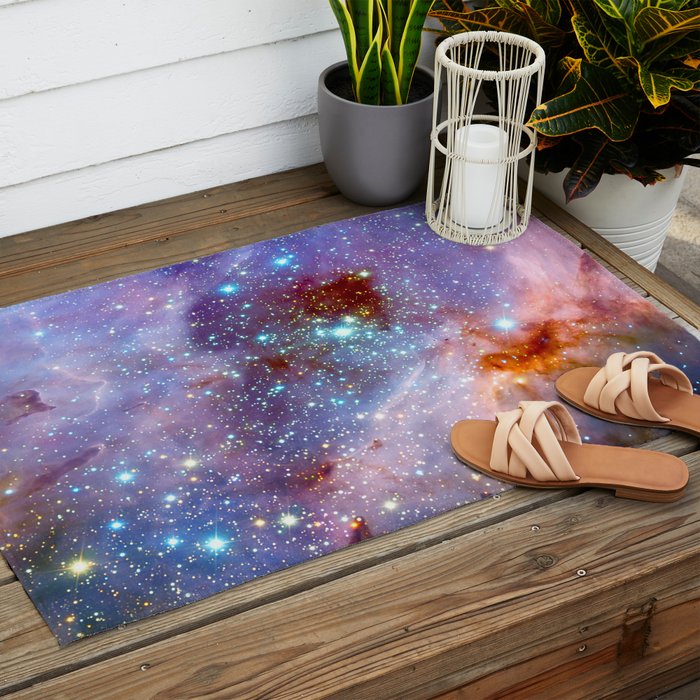 Space nebula Outdoor Rug Gallery Image 2