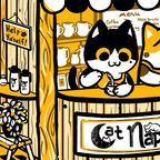 Cat Nap Cafe Coffee Mug Gallery Image 2