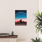 Phases of the moon color time-lapse photography - photographic art print Poster Gallery Image 2
