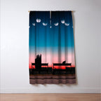 Phases of the moon color time-lapse photography - photographic art print Window Curtain Gallery Image 3