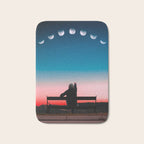 Phases of the moon color time-lapse photography - photographic art print Bath Mat Gallery Image 1